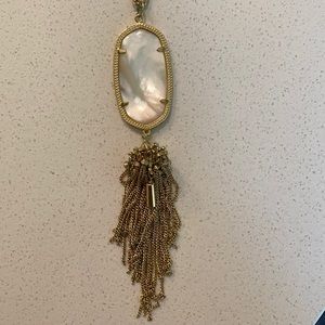 Kendra Scott Rayne Gold Necklace in Iridescent